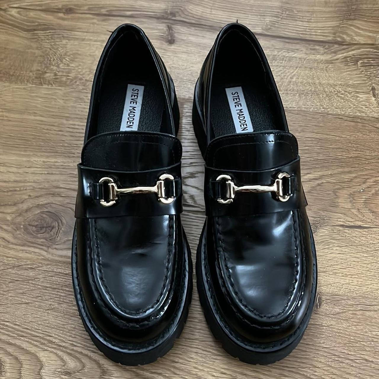 khloe black leather steve madden