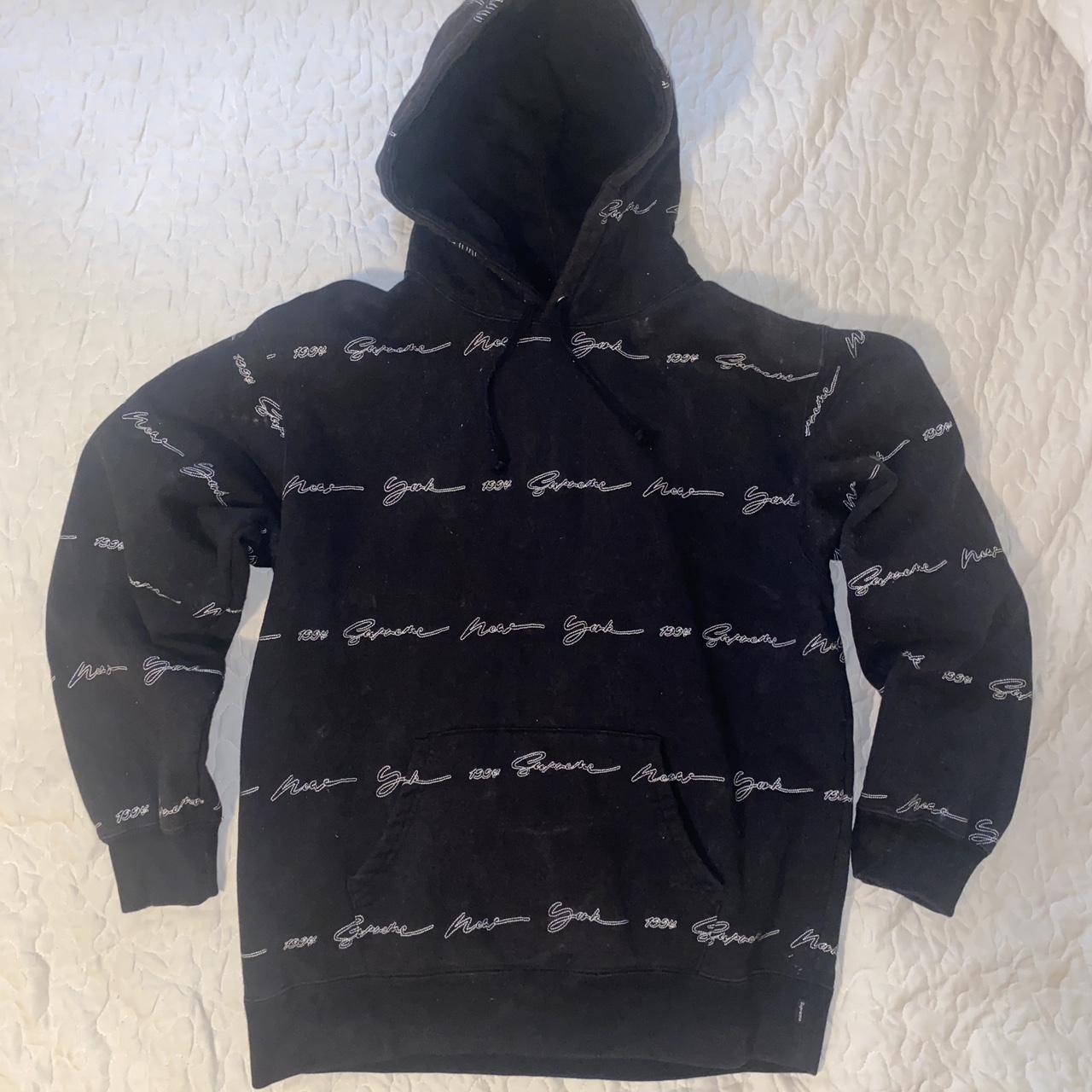 Supreme Hoodie, Model: Supreme Script Stripe Hooded...