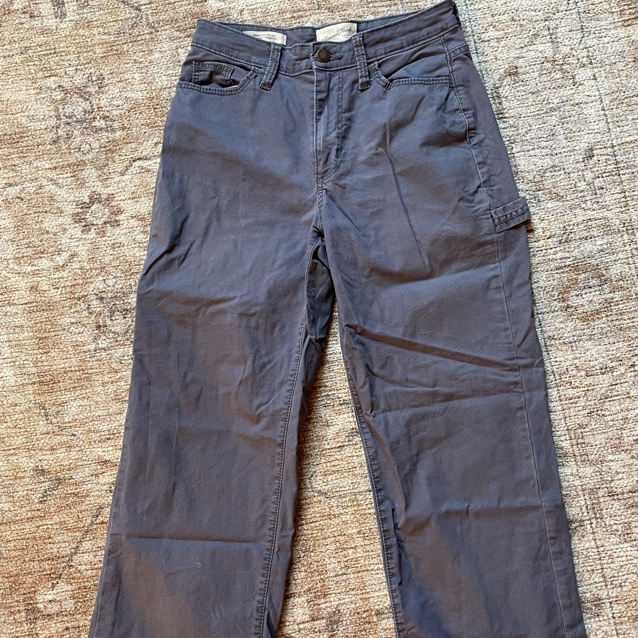 grey-ish blue cargo pants - small bleach stain on leg - Depop