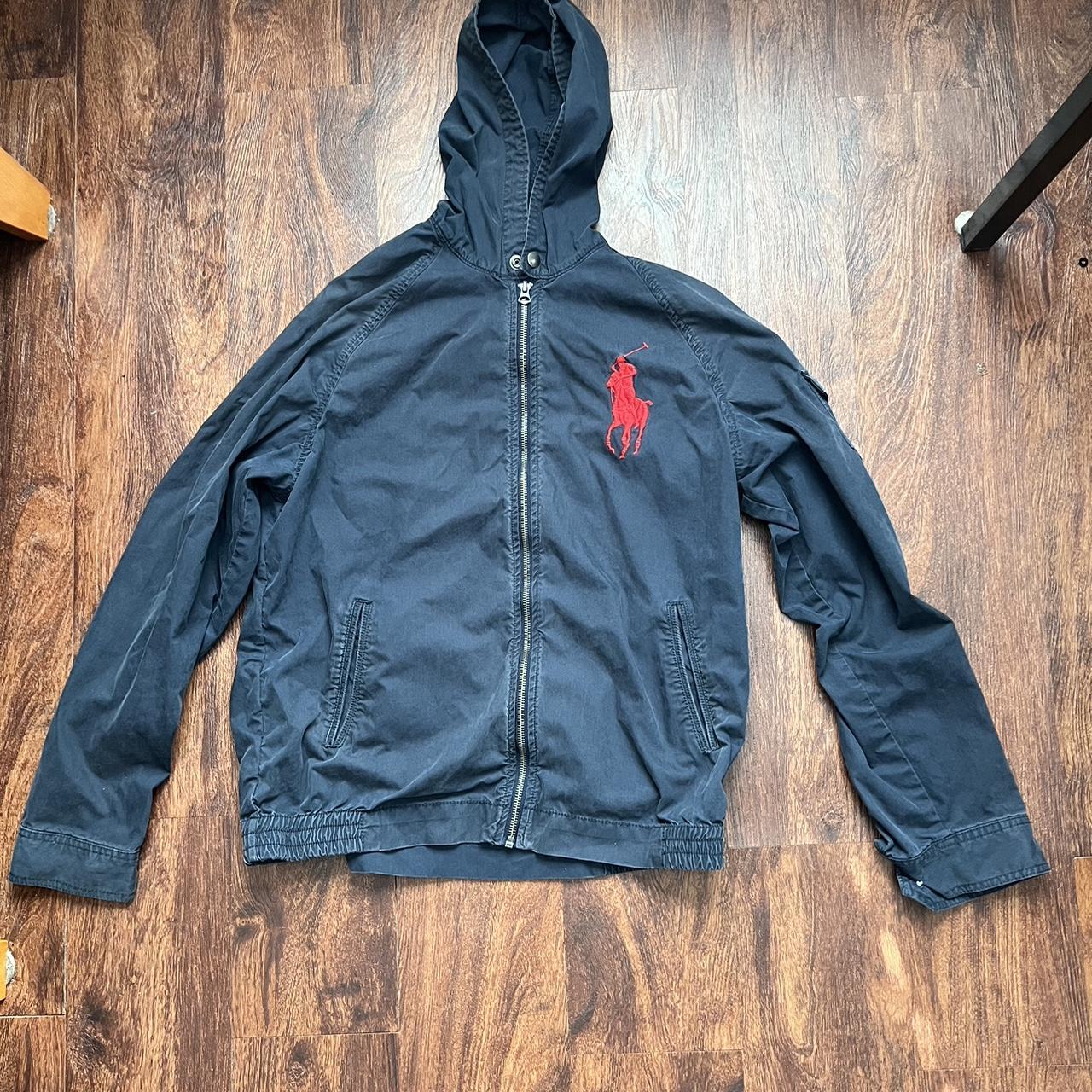 Red Polo Zipup sizing last picture - Depop