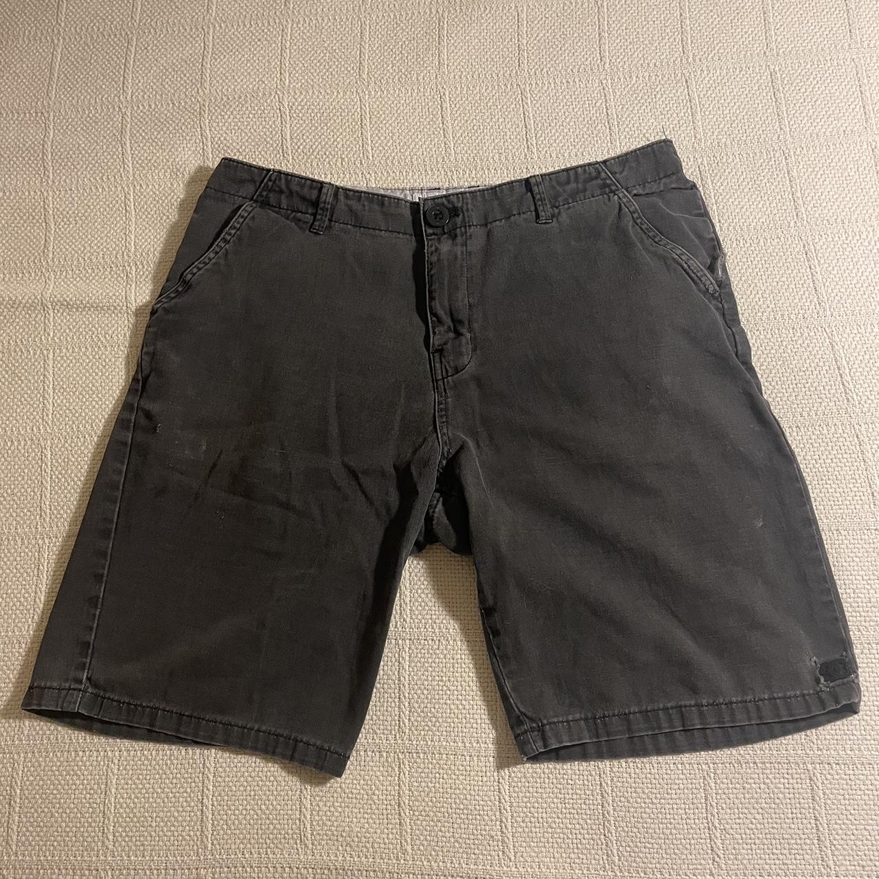 Washed black apparel division cargos -waist 32,... - Depop