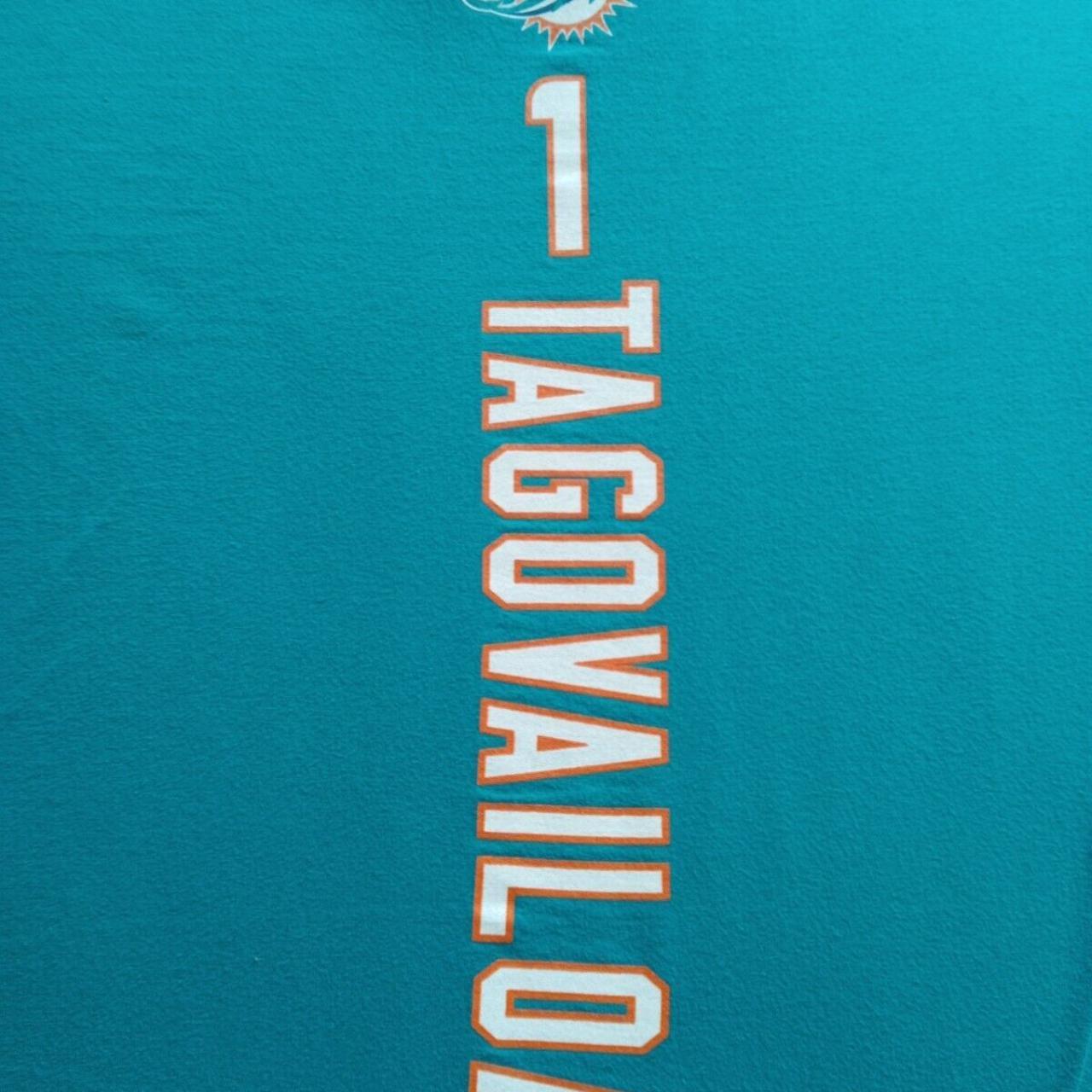 Nike Men's Miami Dolphins Tua Tagovailoa #1 Logo Orange T-Shirt