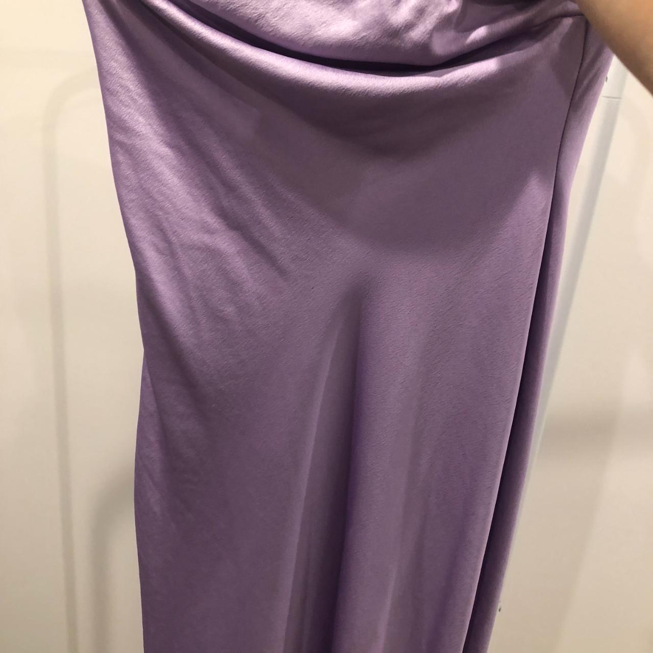 Kookai strapless slip dress in purple Kookai Milan... - Depop