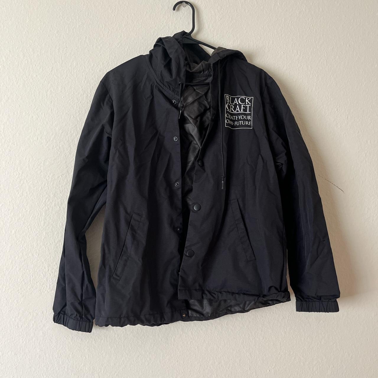 Black Craft Windbreaker. It's been worn several... - Depop