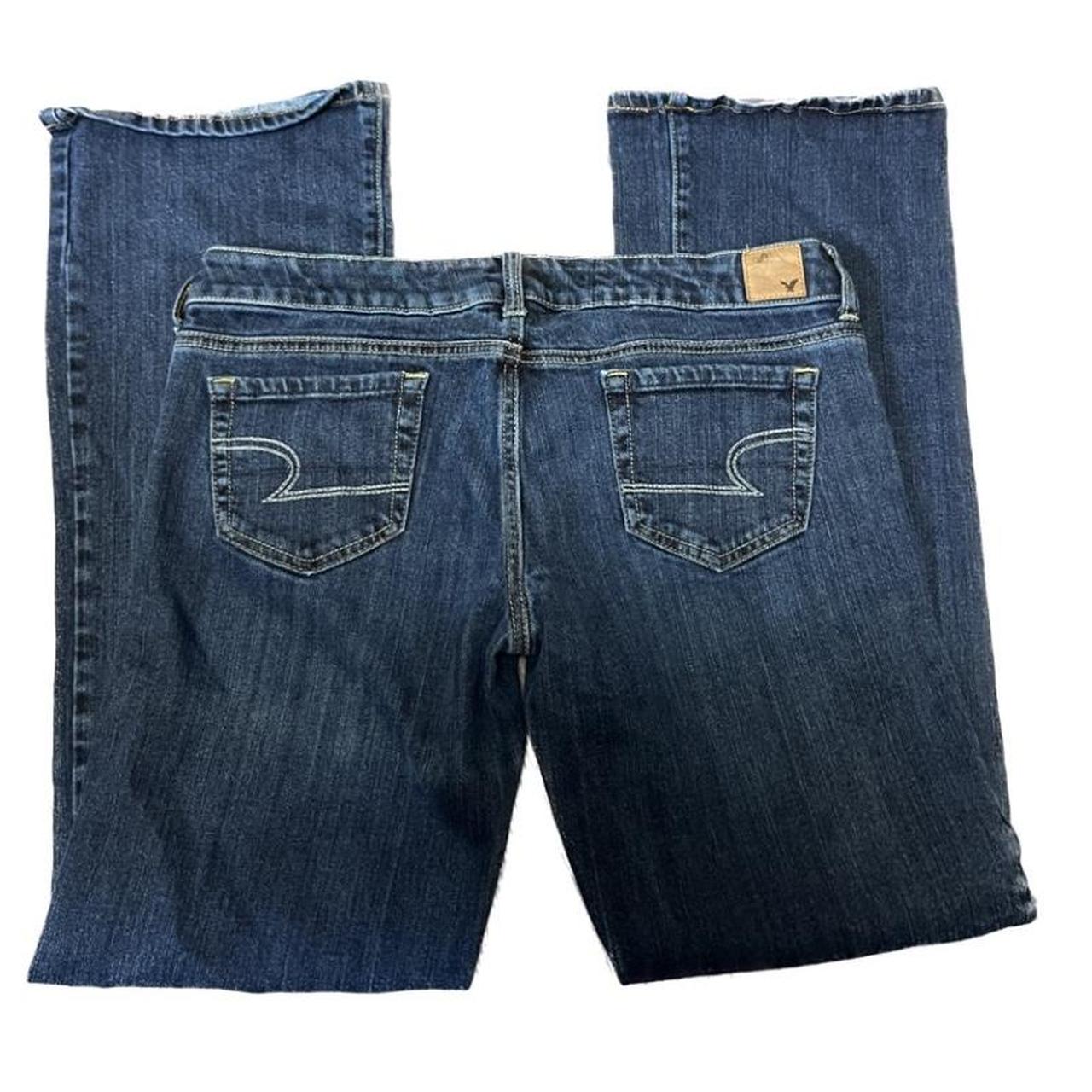 size 8 vintage american eagle low rise bootcut flare... Depop