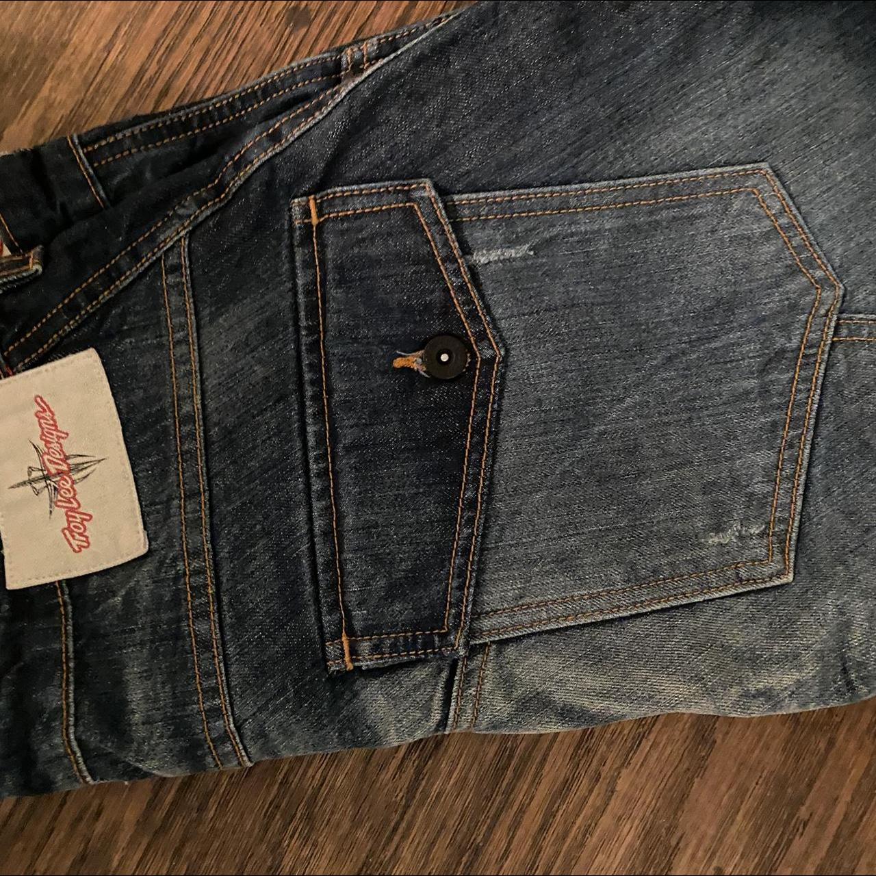 troy lee jeans faded button fly size 34 - Depop