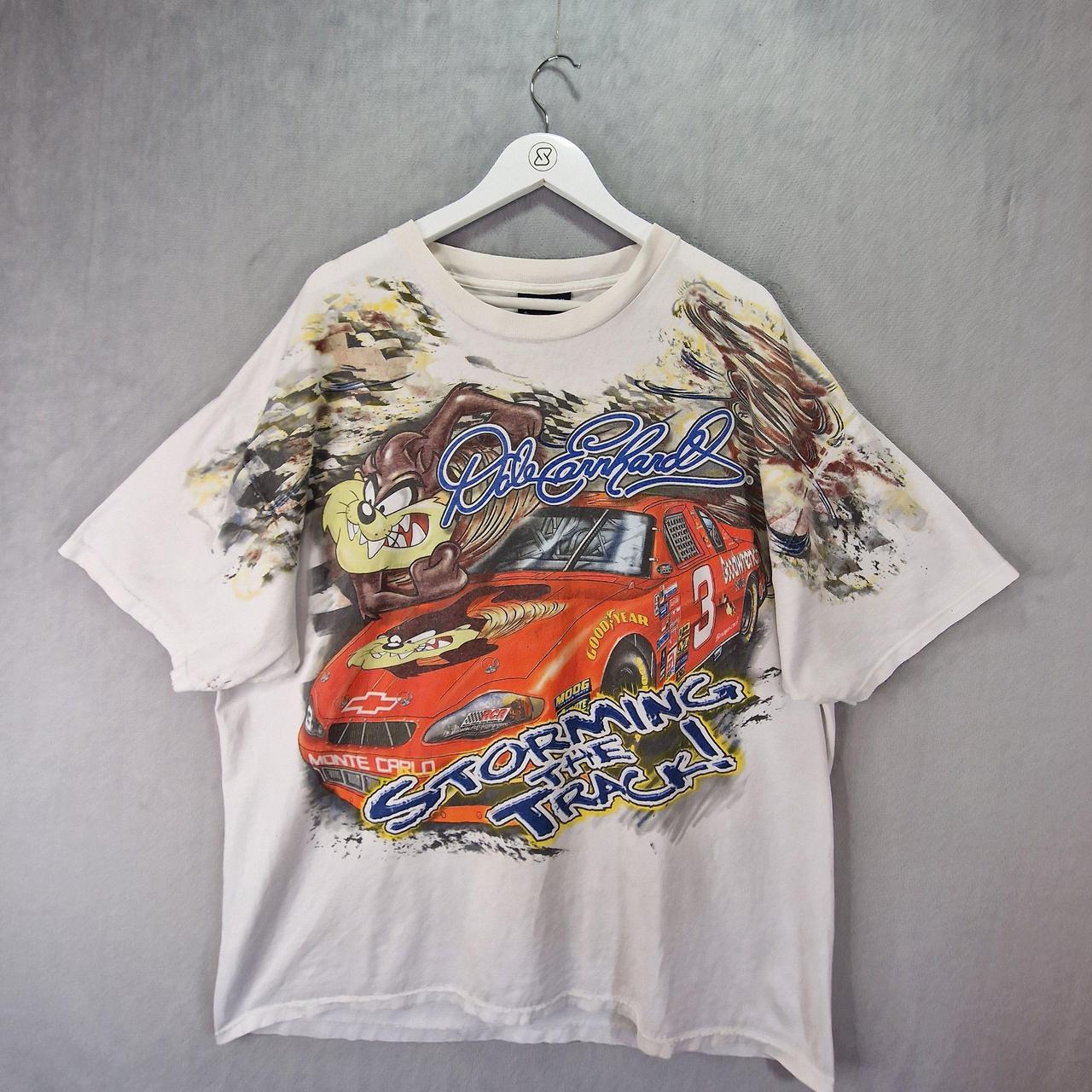 2000 Vintage Nascar Looney 2024 Tunes Taz Dale Earnhardt Tee Chase Authentics