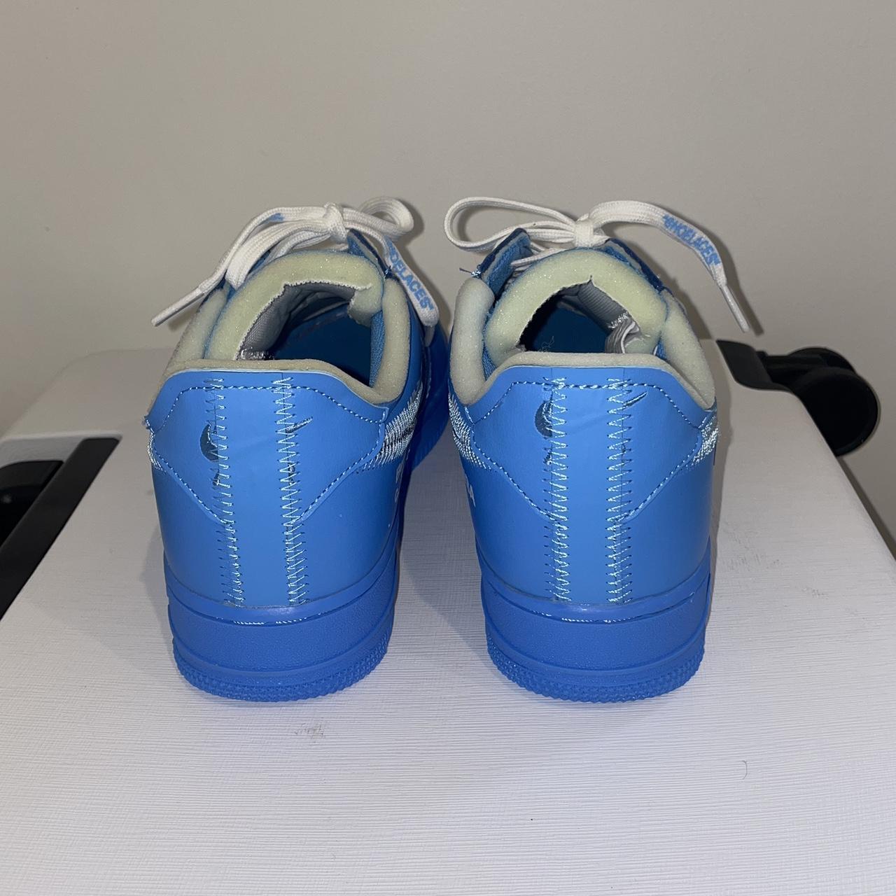 Air Force 1 low off white unc university blue - Depop