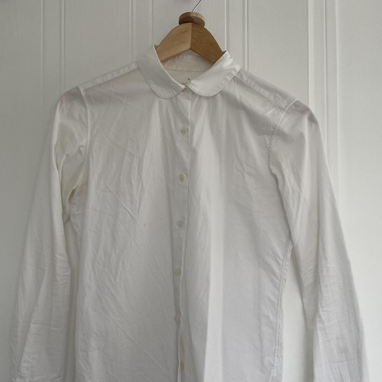 Uniqlo white shirt with cute rounded corners My... - Depop