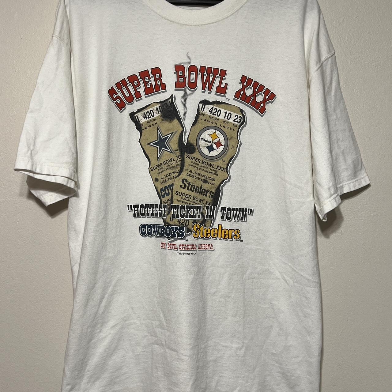 PITTSBURGH STEELERS VINTAGE 1995 SUPER BOWL XXIX T-SHIRT ADULT 2XL