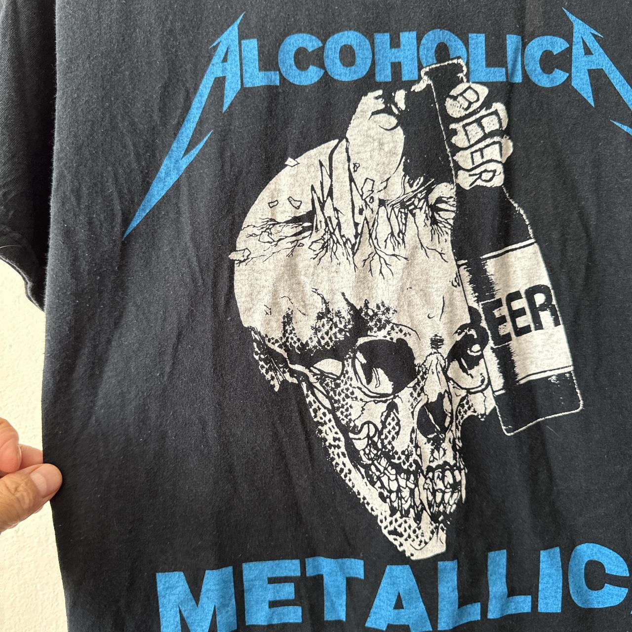 LLICA メタリカ 90s S/S Tee RARE VINTAGE 90's Metallica Cartoon Big print White T shirt