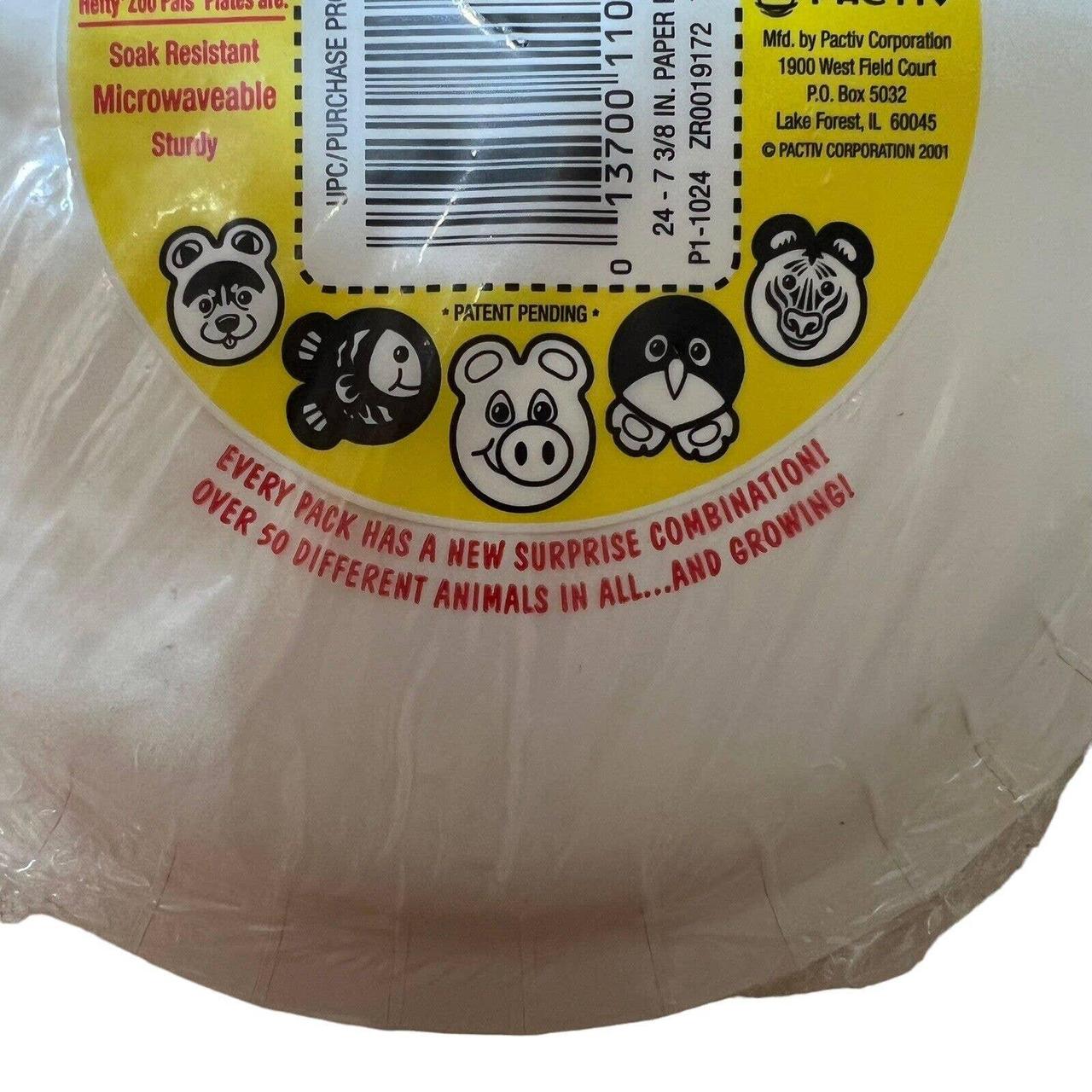 Hefty Zoo Pals Paper Plates New Sealed Unopened 2001 - Depop