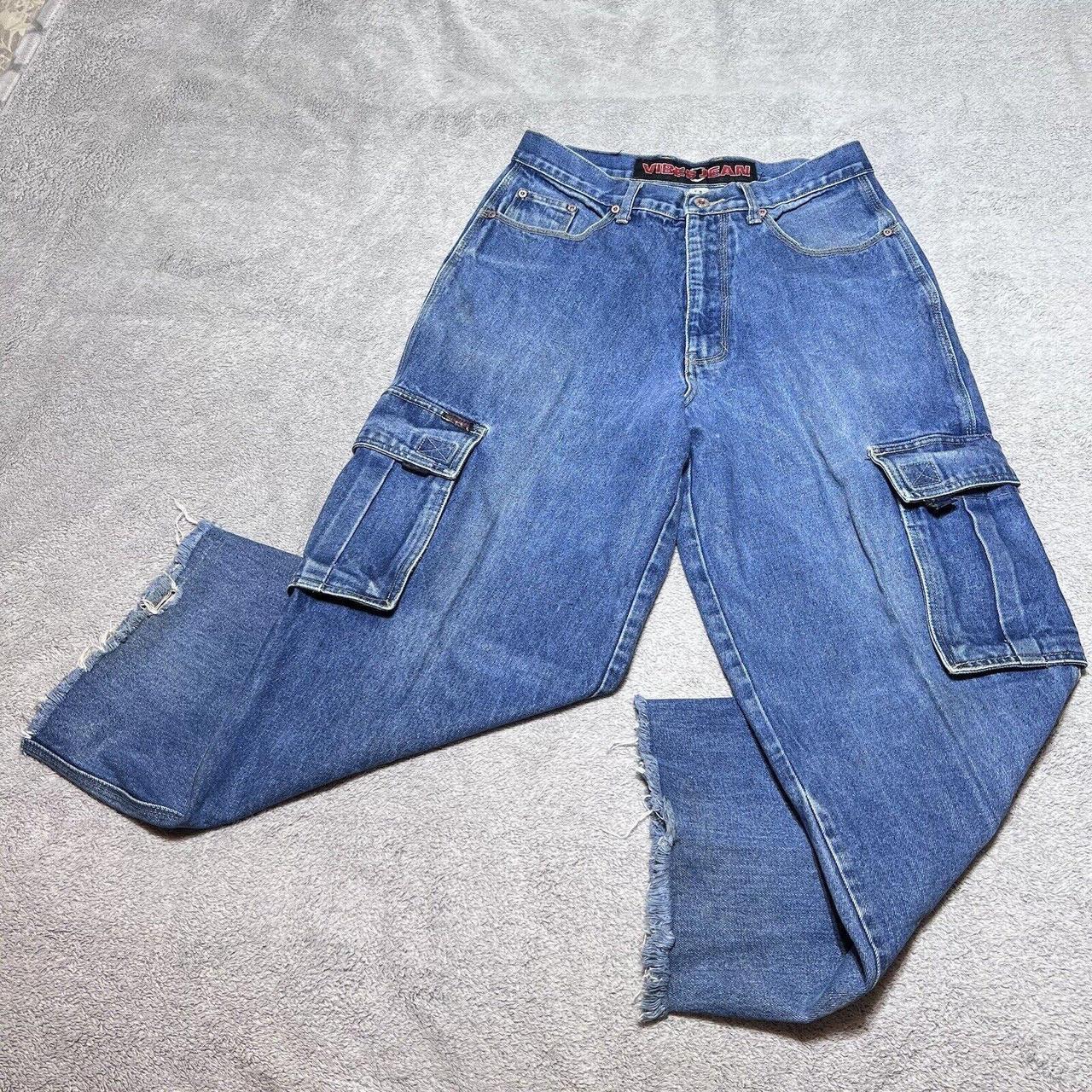 Vibes Jeans Mens 32x32 Y2K Carpenter Baggy Skater... - Depop