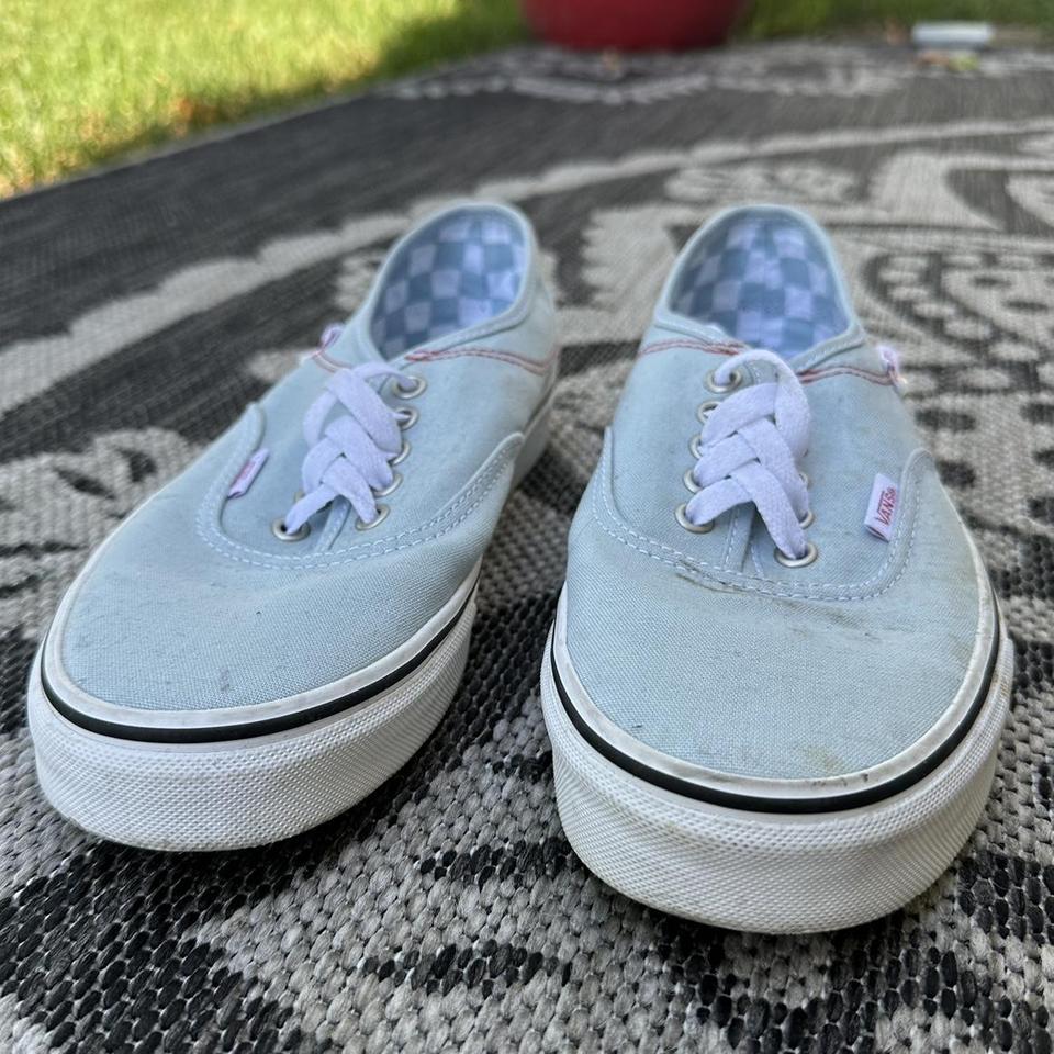 Baby blue hot sale vans shoes