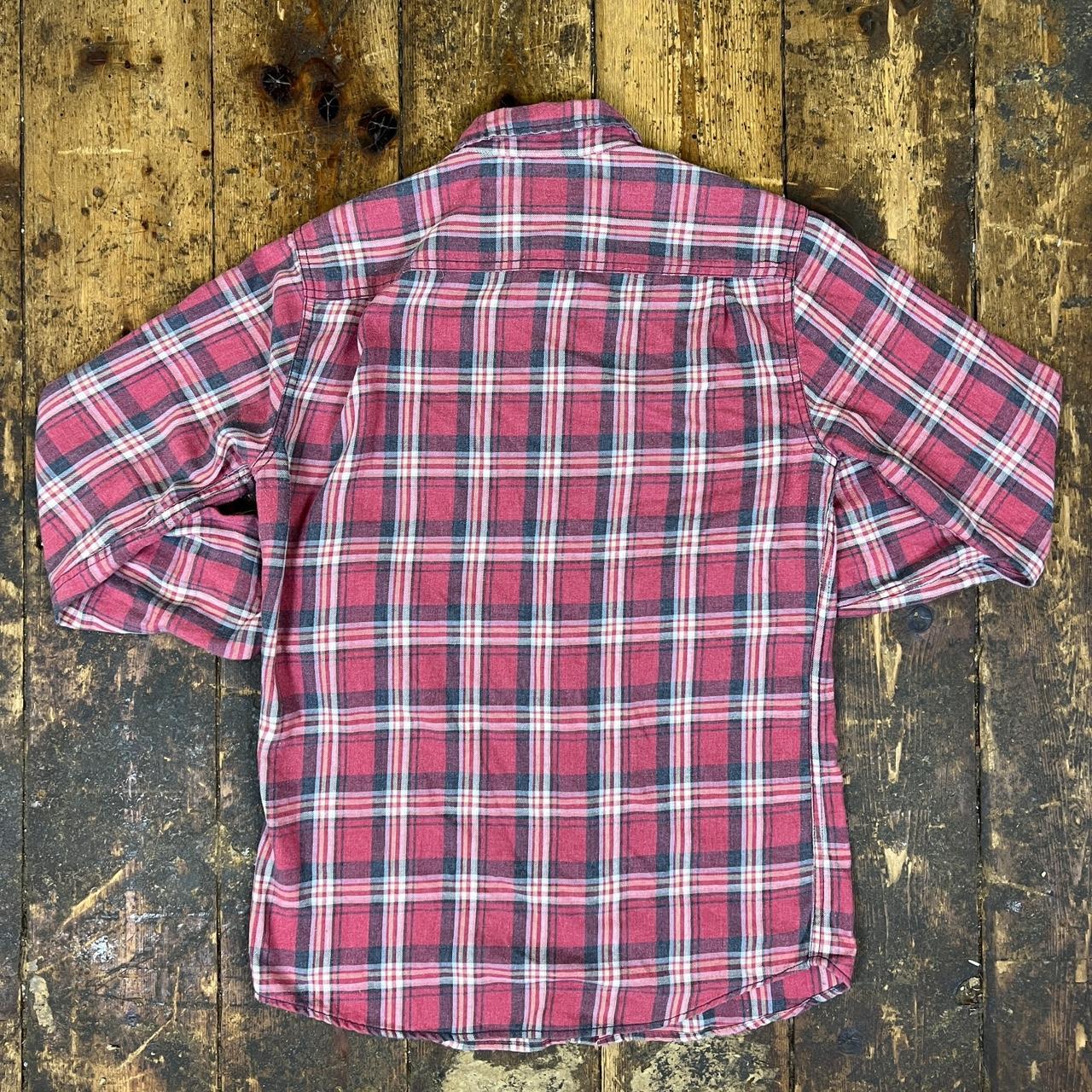 Retro Check Shirt Weatherproof vintage Faded Red... - Depop