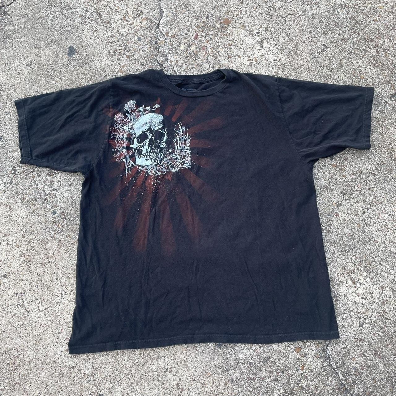 Affliction Men's Black T-shirt | Depop