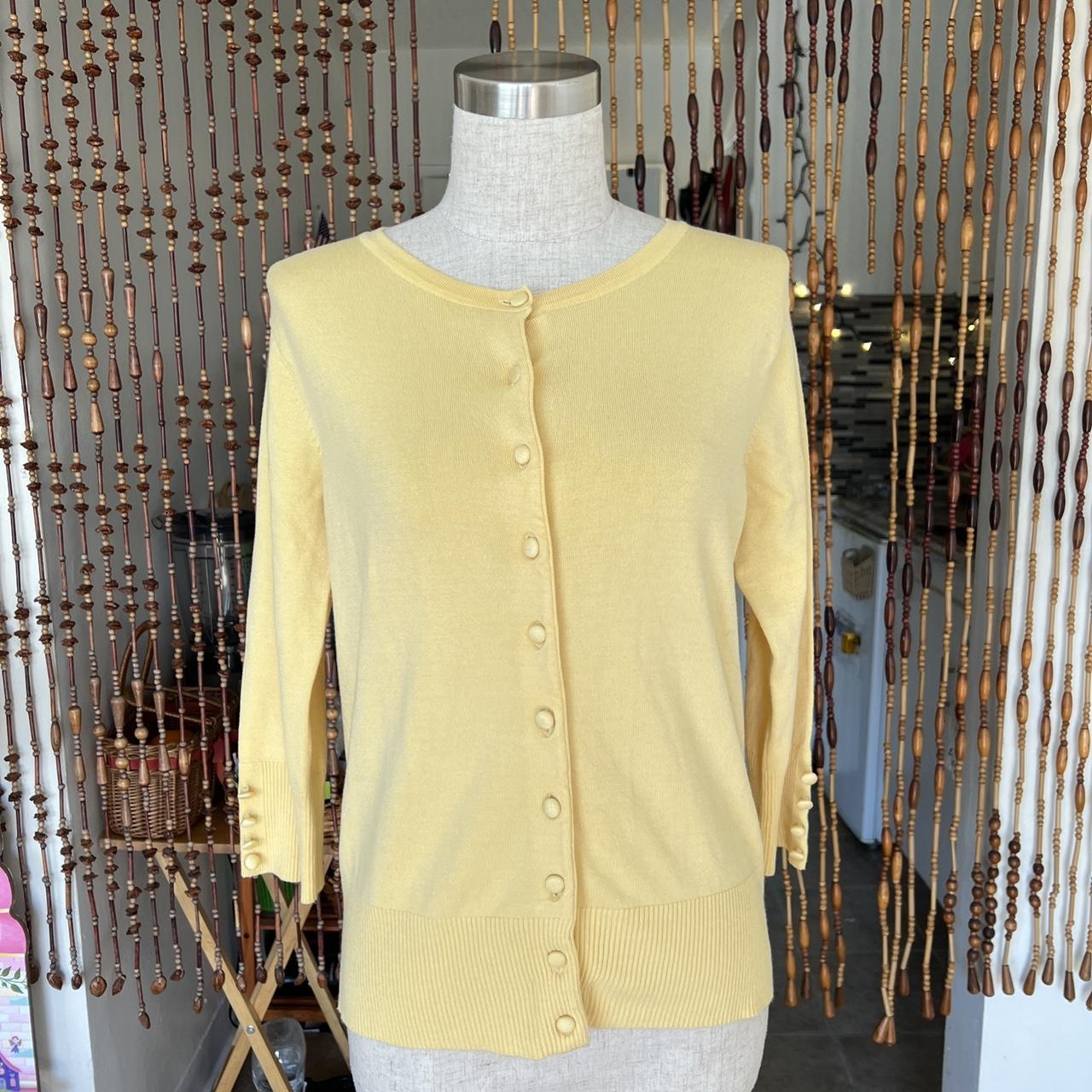 Audrey Grace Pastel Yellow Cardigan Condition