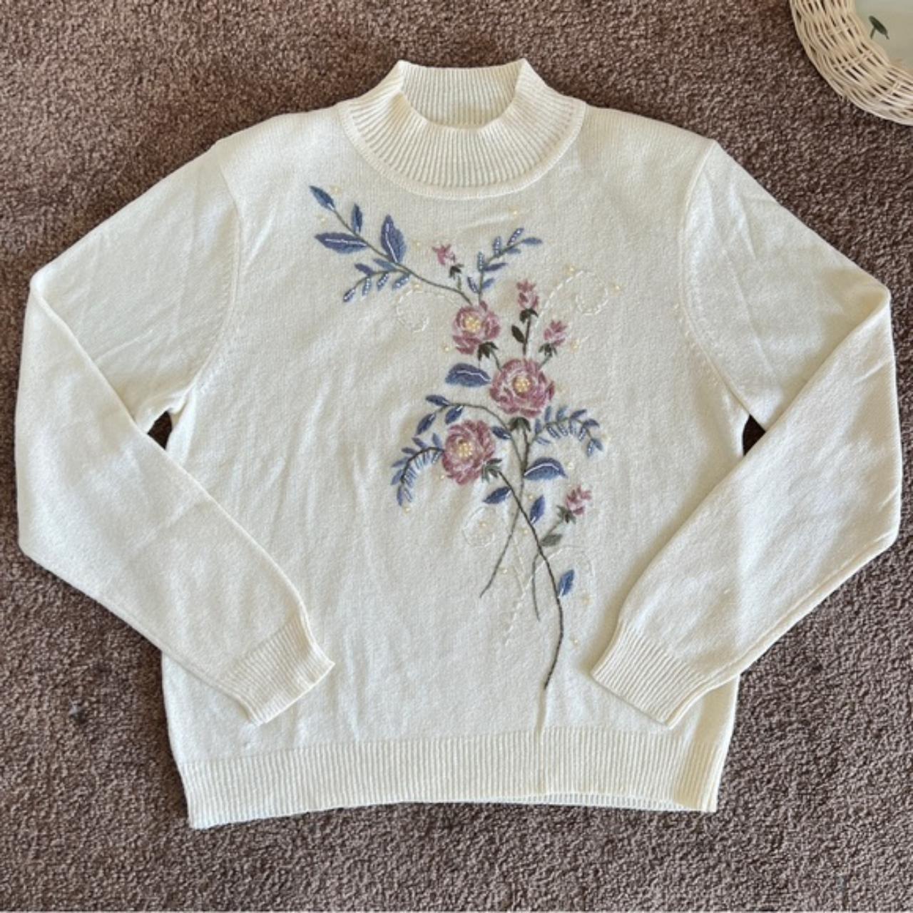 Vintage Alfred Dunner store Floral Sweater