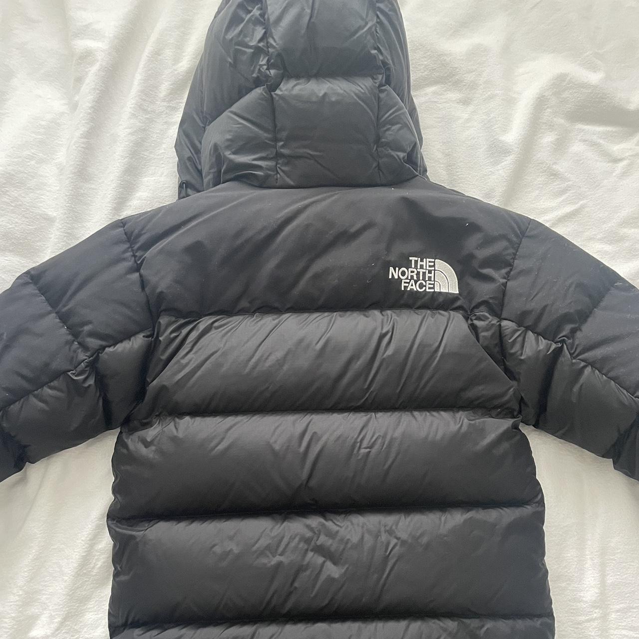 North face coat Black puffer with hood... Depop