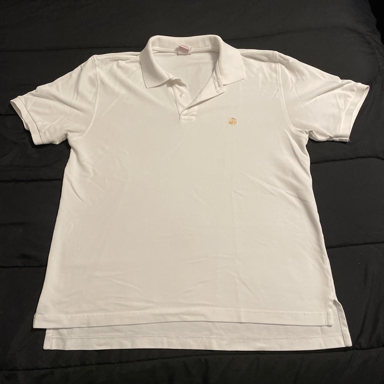 Brooks Brothers Men's White Polo-shirts | Depop