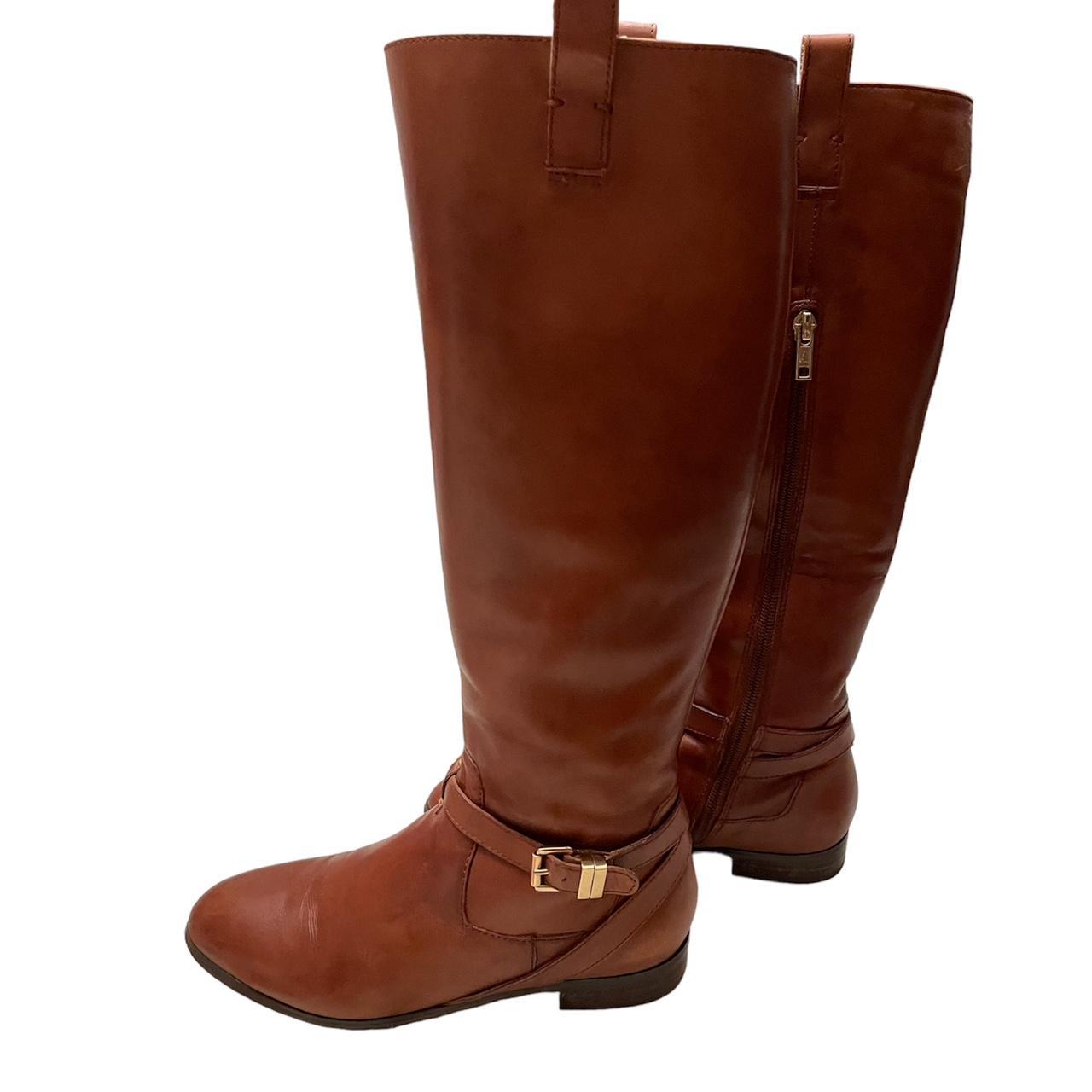 Ava & Aiden All Leather Chestnut Riding Boot W/Side... Depop