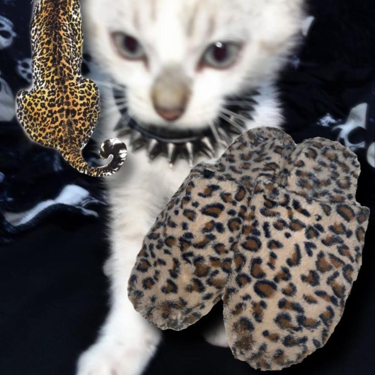 slippers femme leopard