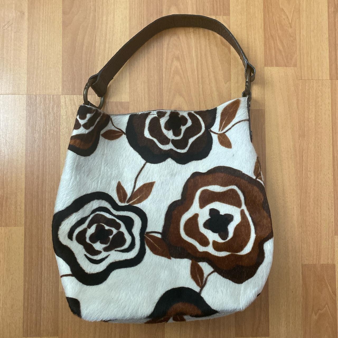 Hair on Large Tote White and Black Cheetah