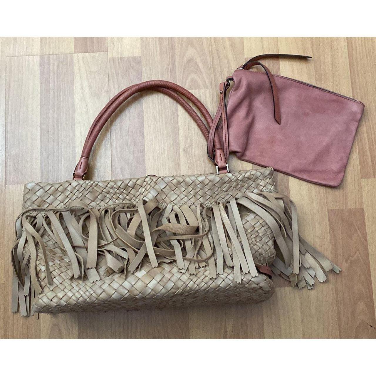 Falor woven leather tote best sale