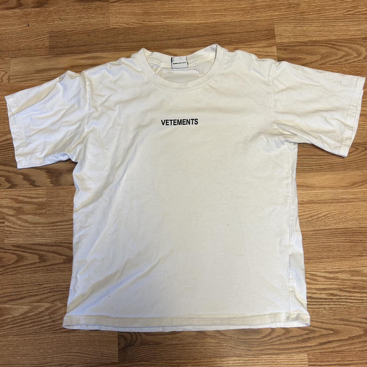 vetements tshirt super rare, and super cool, I've... - Depop