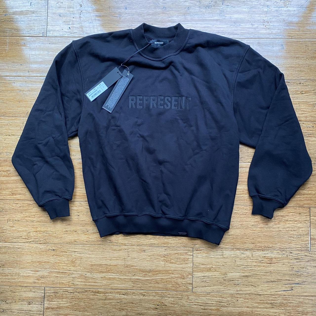 BNWT Represent Clo Men's Black Oversized Sweater... Depop