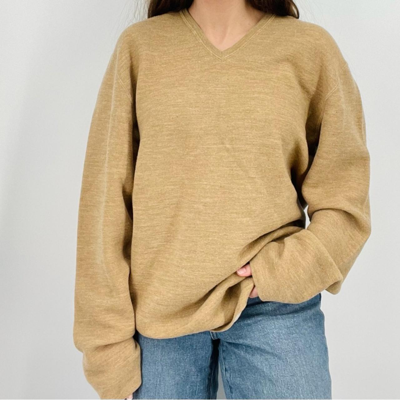 Tan pullover sweater sale