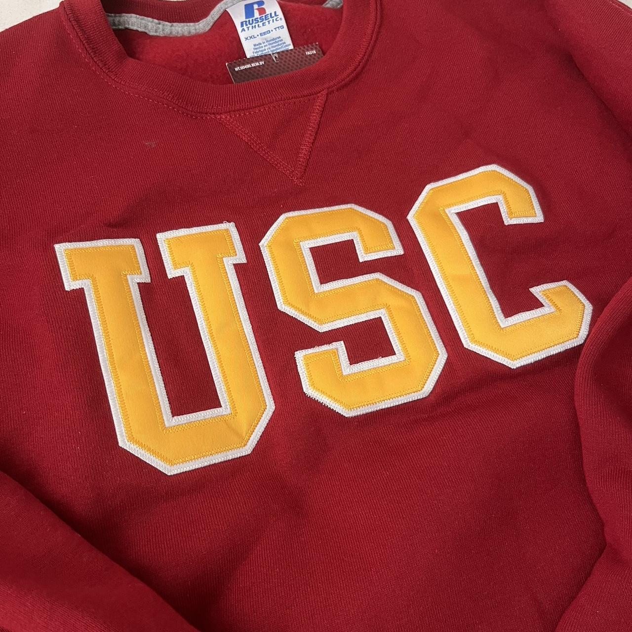 XXL russell athletic cardinal usc crewneck sweater... - Depop