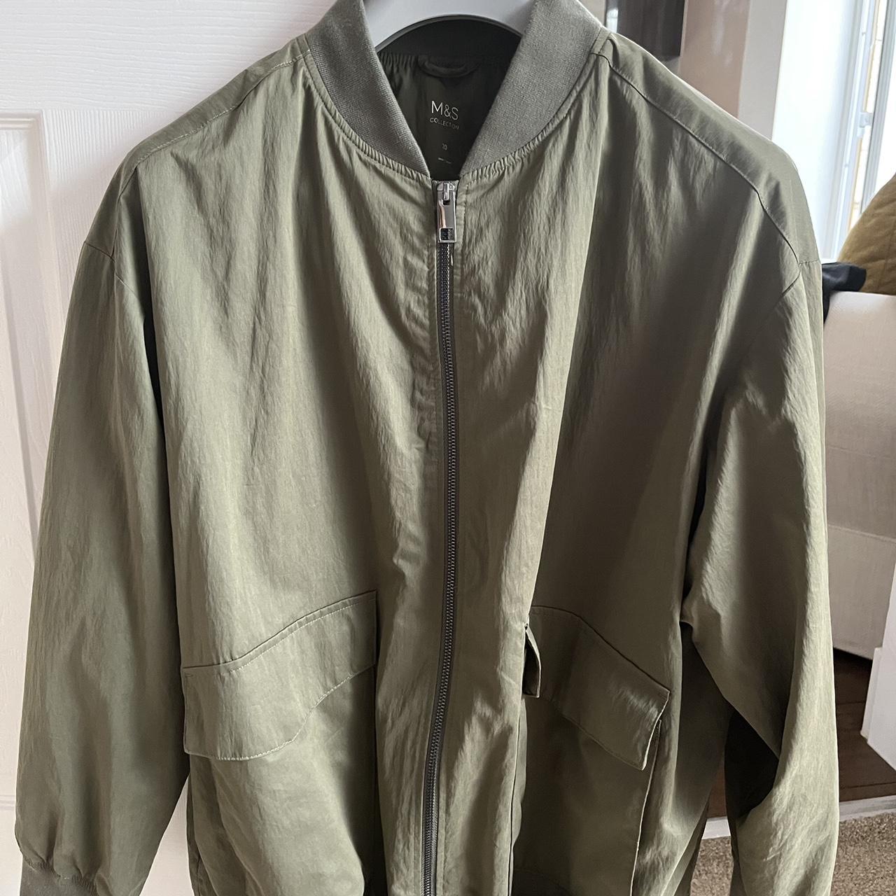 M&S rain coat/ like new in perfect condition/ worn... - Depop