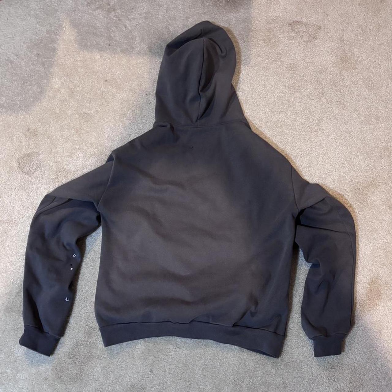 Sp5der hoodie slate gray size Large almost 100% sure... - Depop