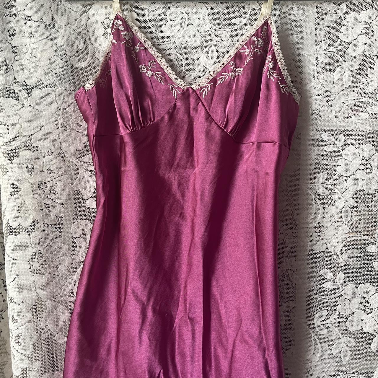 Beautiful purple dress with white flower... - Depop