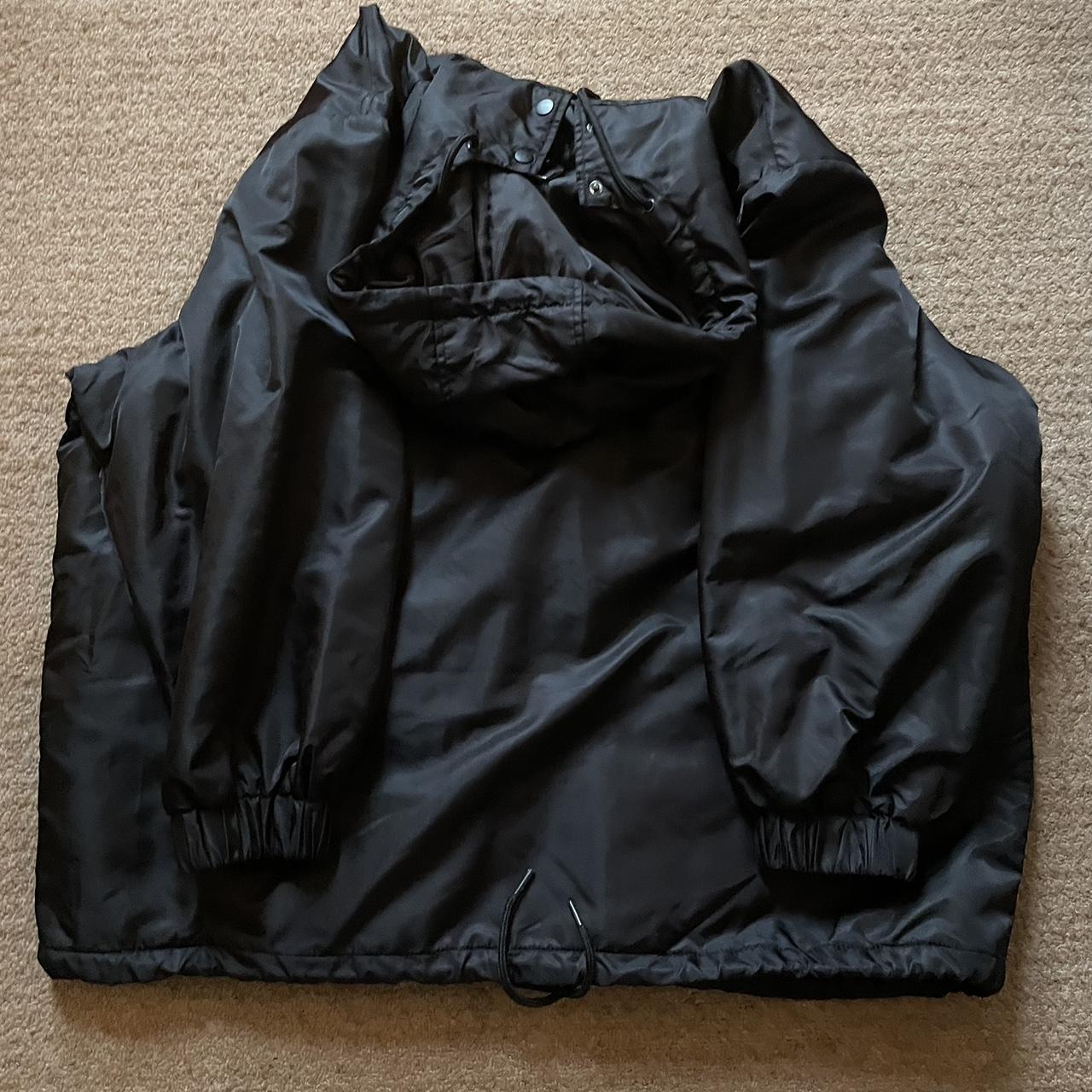 Collusion parka jacket in black best sale