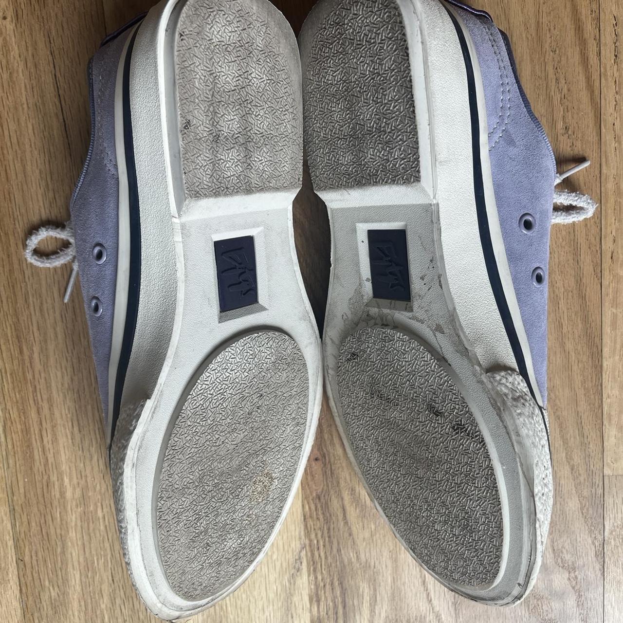 Eytys Women's White and Purple Trainers | Depop