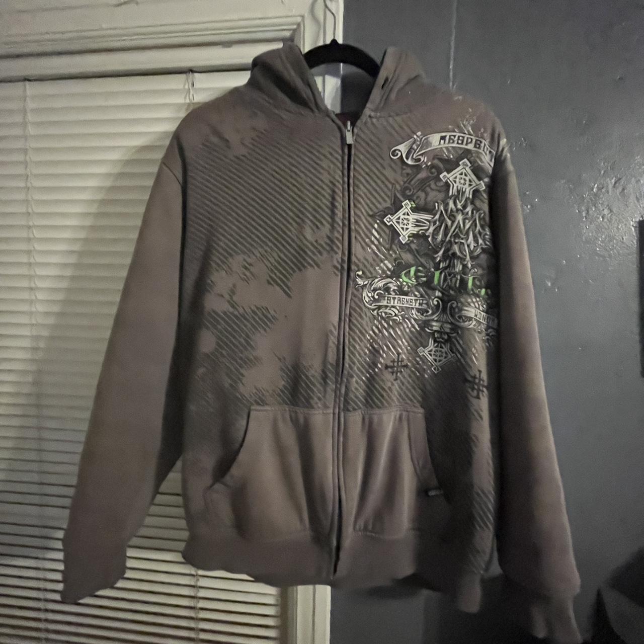 Affliction Men's Hoodie | Depop