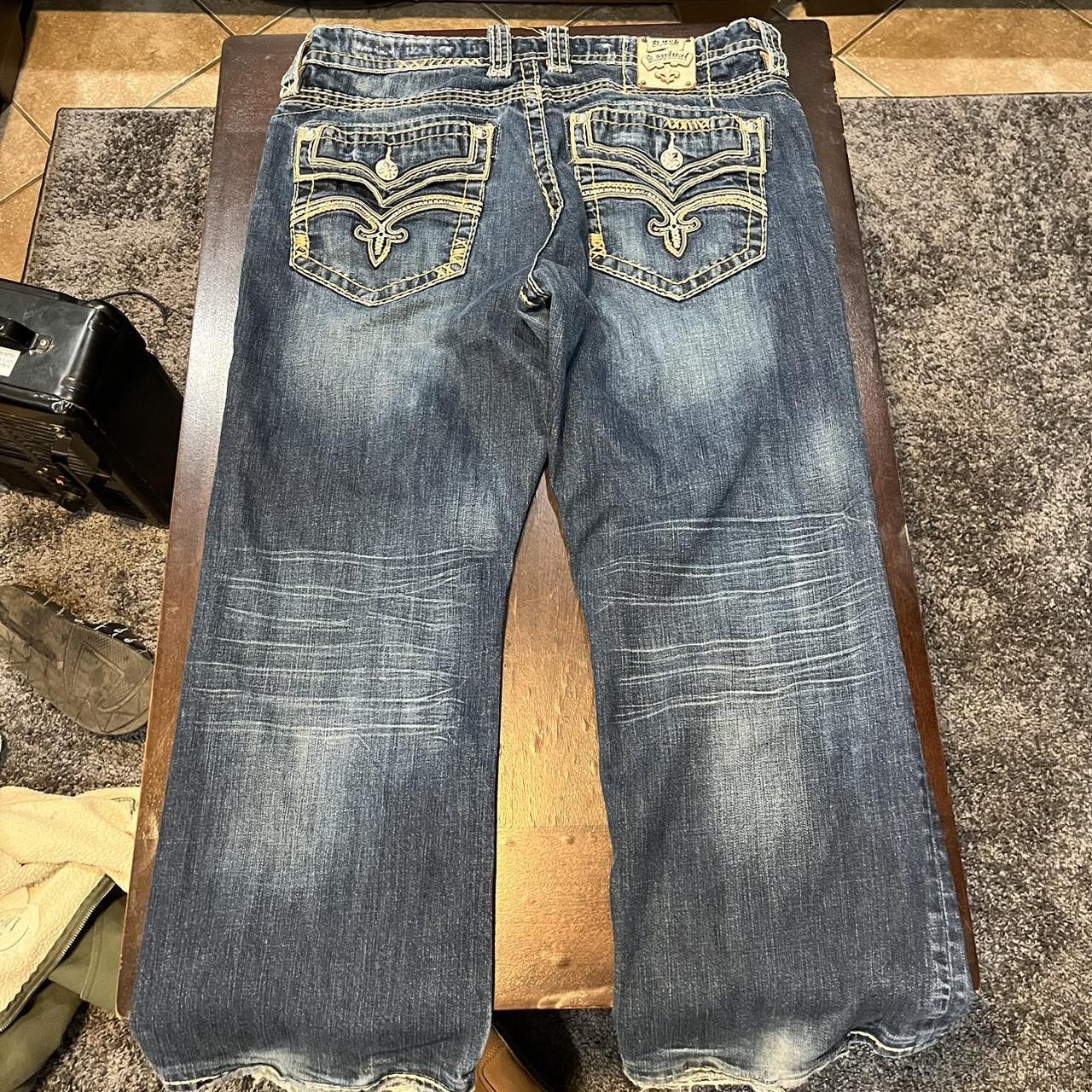 Baggy Rock Revival Jeans Baggy Fit Size 38 Leg Depop 3923