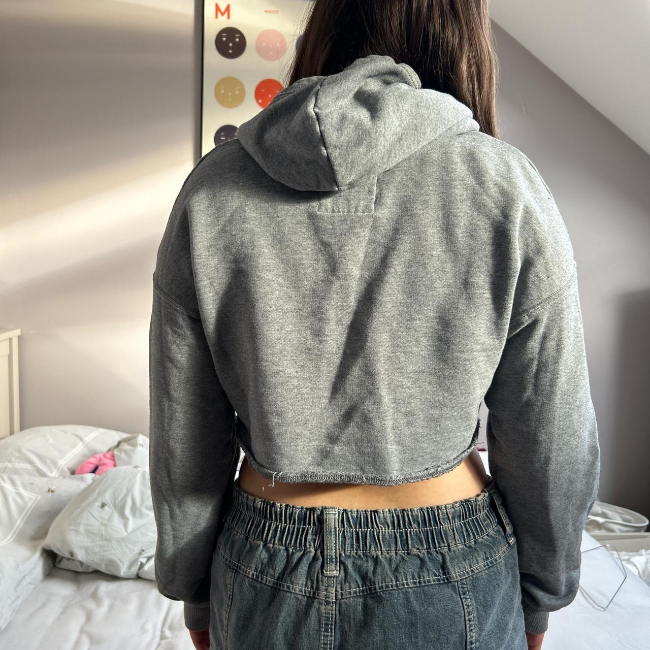 Hollister crop top on sale hoodie