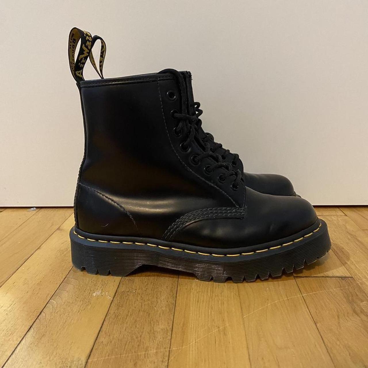 DR. MARTENS 460 BEX SMOOTH LEATHER PLATFORM... - Depop