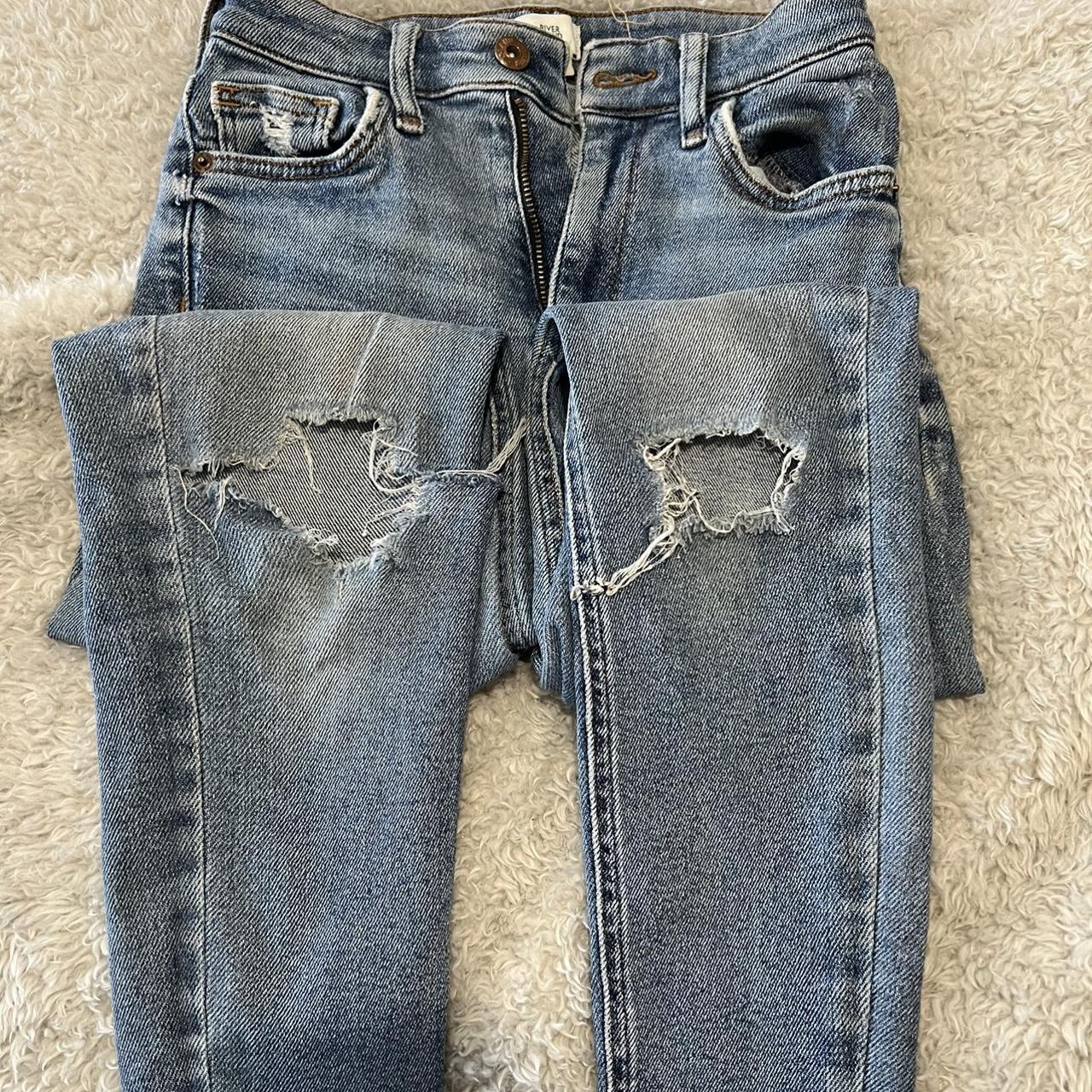 River Island Women's Blue Jeans | Depop