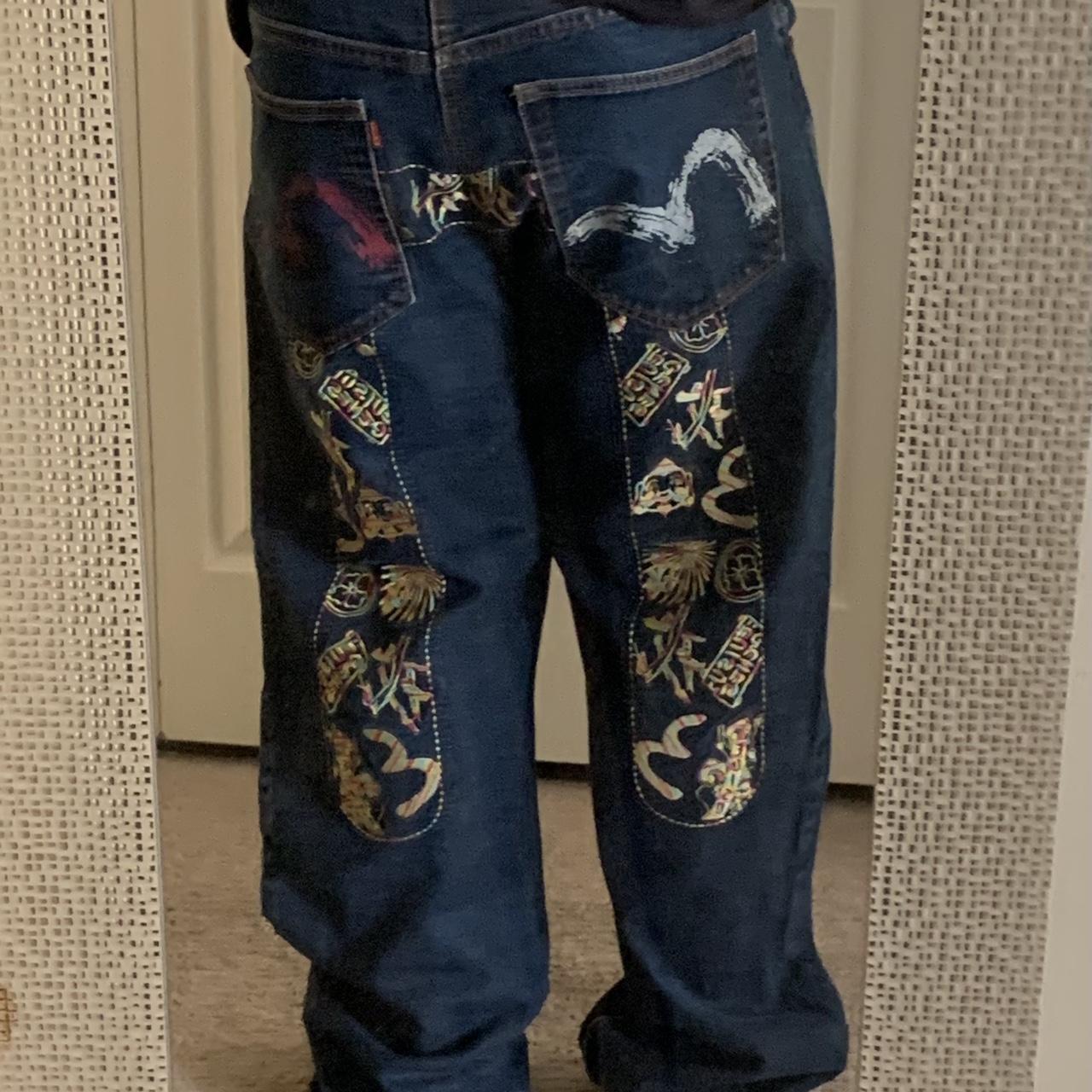baggy beautiful vintage evisu jeans, these are so... Depop