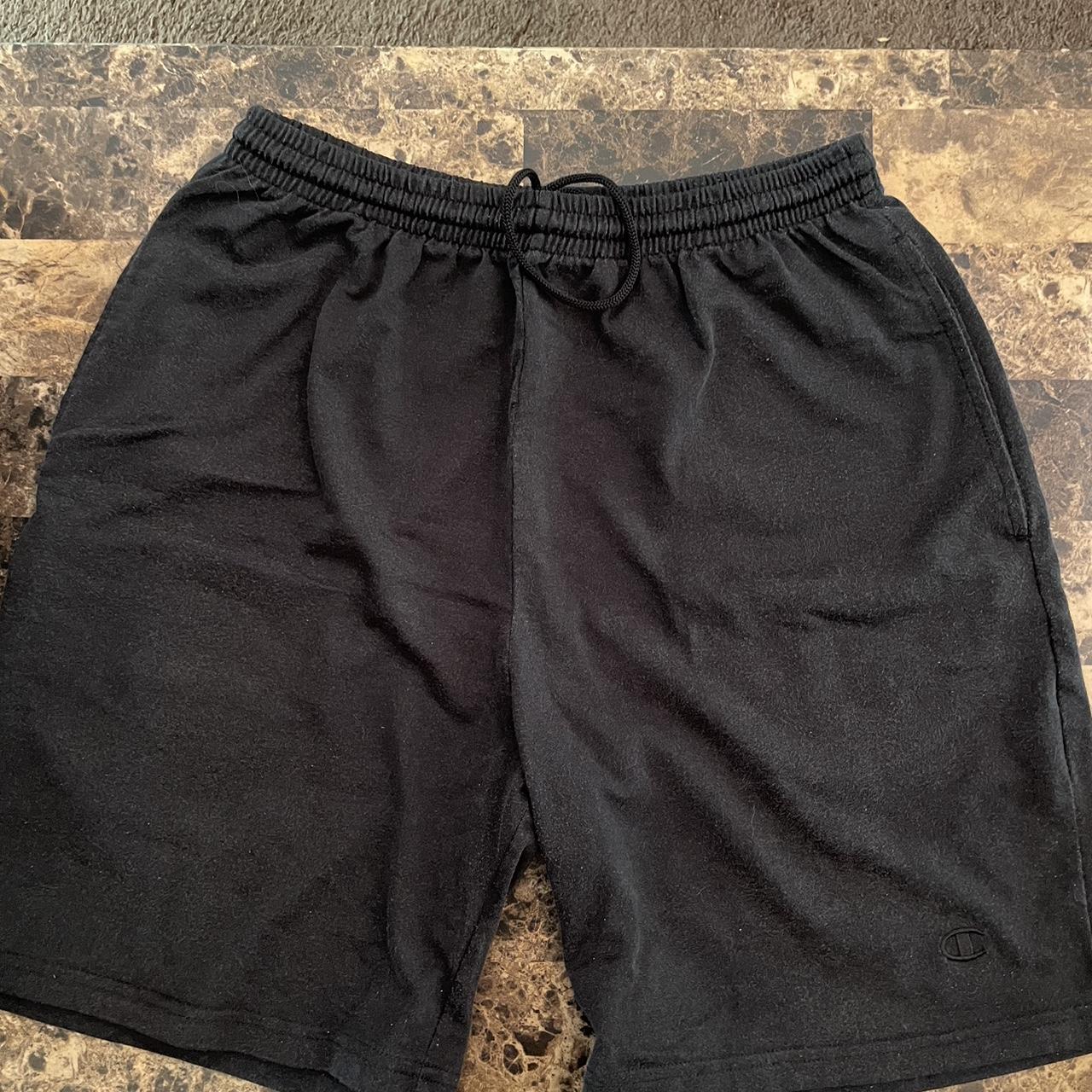 Mens Large Black Champion Shorts - Depop