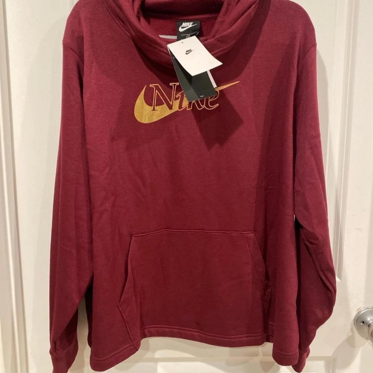 women's burgundy nike sweatshirt