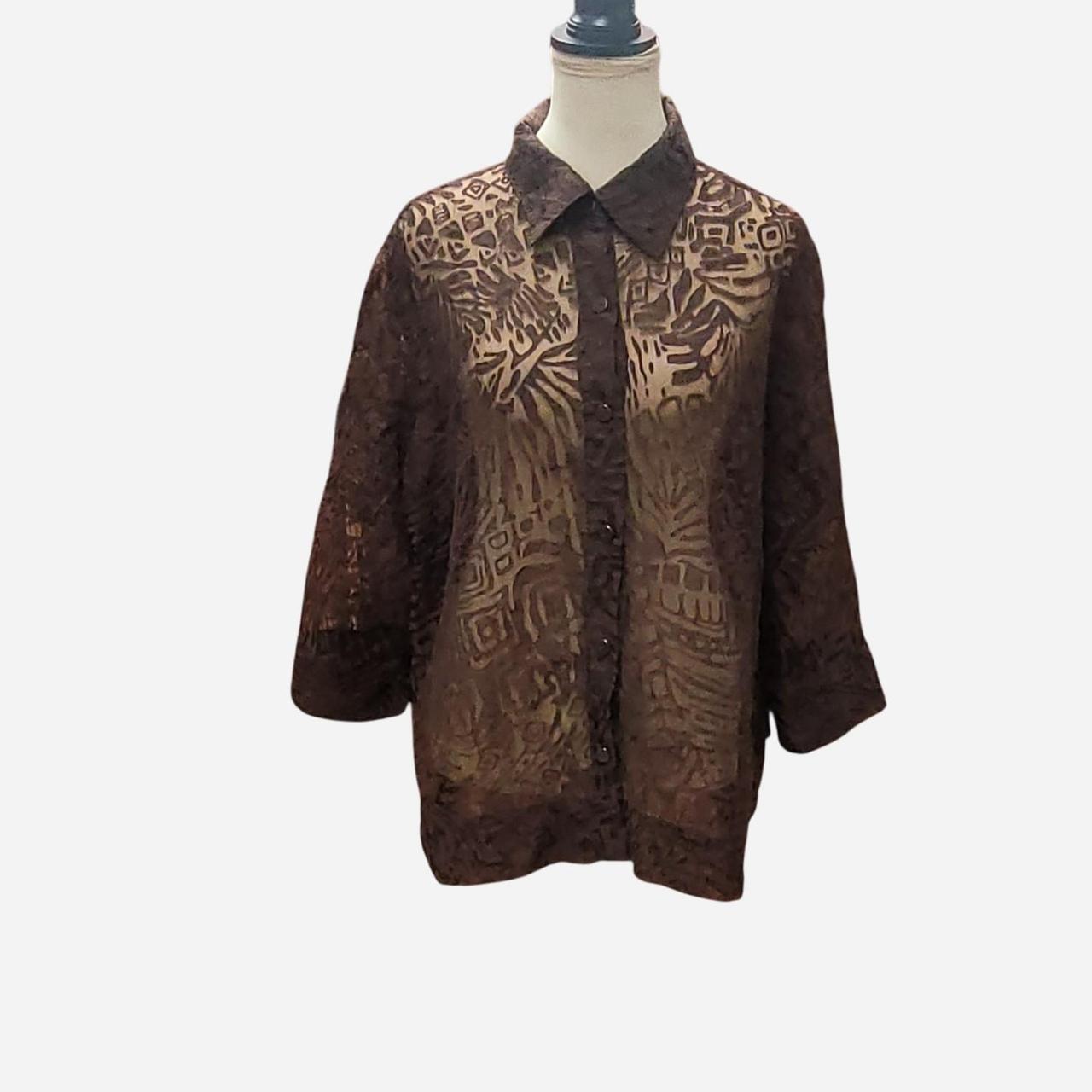 Ruby Rd. Women's Blouse - Brown - 18 – Ruby Rd Br… - image 1