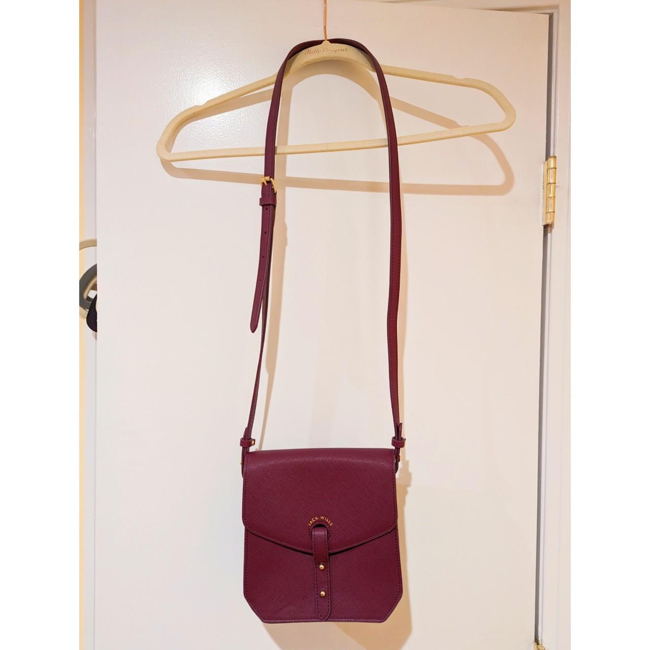 Burgundy color crossbody bag from Jack Wills with... Depop