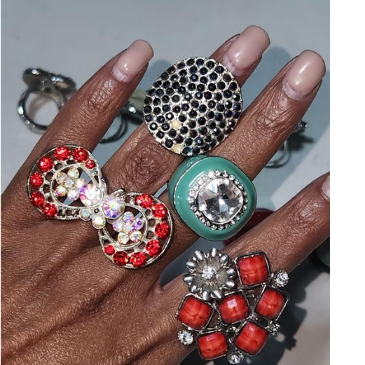 Women's Ring - Multi – 11 Adjustable Ring Bundle … - image 1