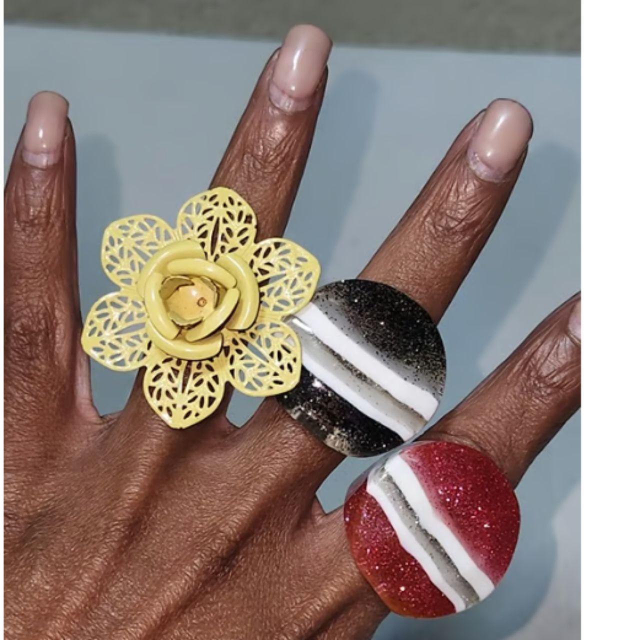 Women's Ring - Multi – 11 Adjustable Ring Bundle … - image 6