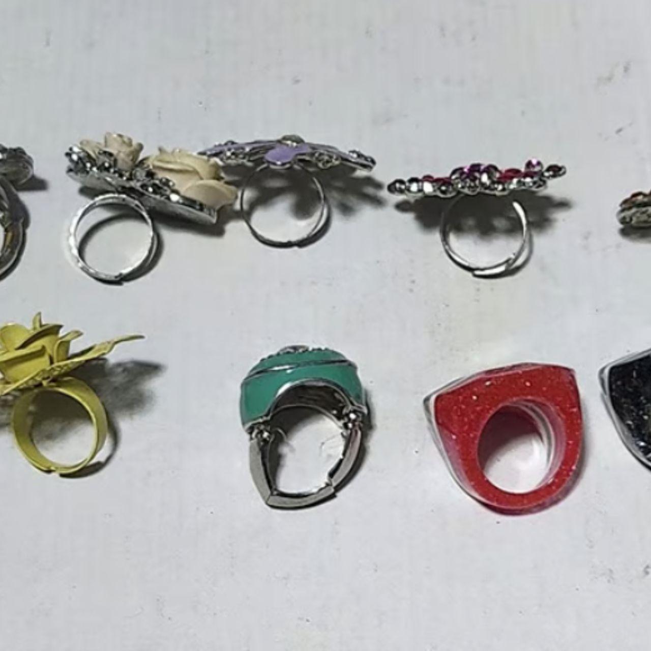 Women's Ring - Multi – 11 Adjustable Ring Bundle … - image 5